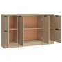 Aparadores 3 piezas madera contrachapada color roble sonoma de , Aparadores - Ref: Foro24-3115846, Precio: 143,58 €, Descuent...