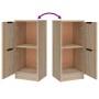 Aparadores 3 piezas madera contrachapada color roble sonoma de , Aparadores - Ref: Foro24-3115846, Precio: 143,58 €, Descuent...