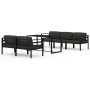 Set muebles de jardín 6 pzas y cojines aluminio gris antracita de , Conjuntos de jardín - Ref: Foro24-3115922, Precio: 899,37...