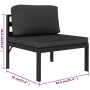 Set muebles de jardín 6 pzas y cojines aluminio gris antracita de , Conjuntos de jardín - Ref: Foro24-3115922, Precio: 899,37...