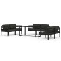 Set muebles de jardín 7 pzas y cojines aluminio gris antracita de , Conjuntos de jardín - Ref: Foro24-3115929, Precio: 1,00 €...