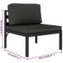 Set muebles de jardín 7 pzas y cojines aluminio gris antracita de , Conjuntos de jardín - Ref: Foro24-3115920, Precio: 1,00 €...
