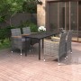 Set comedor de jardín 5 pzas y cojines ratán sintético y vidrio de , Conjuntos de jardín - Ref: Foro24-3099777, Precio: 462,0...
