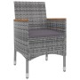 Set comedor de jardín 5 pzas y cojines ratán sintético y vidrio de , Conjuntos de jardín - Ref: Foro24-3099777, Precio: 462,0...