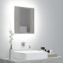 Armario de baño con espejo LED madera gris Sonoma 40x12x45 cm de , Tocadores de baño - Ref: Foro24-822834, Precio: 40,91 €, D...