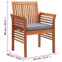 Sillas de jardín con cojines 8 uds madera maciza de acacia de , Sillas de jardín - Ref: Foro24-3120453, Precio: 911,01 €, Des...