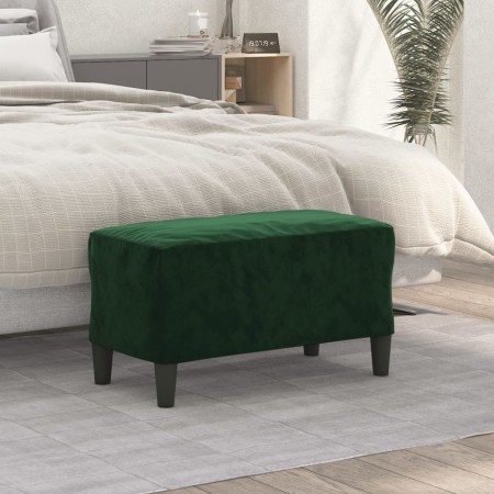 Banco de terciopelo verde oscuro 70x35x41 cm de , Bancos - Ref: Foro24-349399, Precio: 51,10 €, Descuento: %