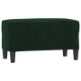 Banco de terciopelo verde oscuro 70x35x41 cm de , Bancos - Ref: Foro24-349399, Precio: 51,10 €, Descuento: %