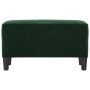 Banco de terciopelo verde oscuro 70x35x41 cm de , Bancos - Ref: Foro24-349399, Precio: 51,10 €, Descuento: %