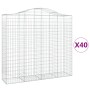 Cestas gaviones 40 uds forma de arco hierro 200x50x180/200 cm de , Maceteros y jardineras - Ref: Foro24-3145742, Precio: 4,00...