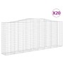 Cestas de gaviones 20 uds forma de arco hierro 400x50x160/180cm de , Maceteros y jardineras - Ref: Foro24-3146005, Precio: 3,...