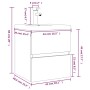 Mueble de baño con lavabo madera contrachapada marrón roble de , Tocadores de baño - Ref: Foro24-3152863, Precio: 163,76 €, D...
