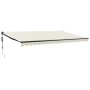 Toldo retráctil automático color crema 5x3 m de , Toldos - Ref: Foro24-3154505, Precio: 481,42 €, Descuento: %