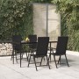 Juego de comedor de jardín 5 piezas ratán sintético negro de , Conjuntos de jardín - Ref: Foro24-3156516, Precio: 378,68 €, D...