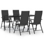 Juego de comedor de jardín 5 piezas ratán sintético negro de , Conjuntos de jardín - Ref: Foro24-3156516, Precio: 378,68 €, D...