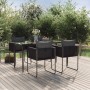 Juego de comedor para jardín 5 piezas negro de , Conjuntos de jardín - Ref: Foro24-3156500, Precio: 420,80 €, Descuento: %