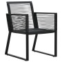 Juego de comedor para jardín 7 piezas ratán PVC negro de , Conjuntos de jardín - Ref: Foro24-3156549, Precio: 600,91 €, Descu...