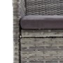 Juego de comedor para jardín 5 piezas con cojines gris y negro de , Conjuntos de jardín - Ref: Foro24-3156604, Precio: 350,91...
