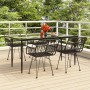 Juego de comedor de jardín 5 piezas ratán sintético negro de , Conjuntos de jardín - Ref: Foro24-3157855, Precio: 407,90 €, D...
