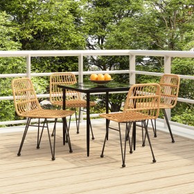 Juego de comedor de jardín 5 piezas ratán sintético de , Conjuntos de jardín - Ref: Foro24-3157874, Precio: 405,04 €, Descuen...