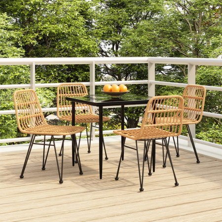 Juego de comedor de jardín 5 piezas ratán sintético de , Conjuntos de jardín - Ref: Foro24-3157874, Precio: 405,04 €, Descuen...