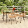 Juego de comedor de jardín 5 piezas ratán sintético de , Conjuntos de jardín - Ref: Foro24-3157848, Precio: 402,92 €, Descuen...