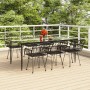 Juego de comedor de jardín 7 piezas ratán sintético negro de , Conjuntos de jardín - Ref: Foro24-3157857, Precio: 641,70 €, D...