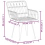 Juego de comedor de jardín 7 piezas ratán sintético negro de , Conjuntos de jardín - Ref: Foro24-3157857, Precio: 641,70 €, D...