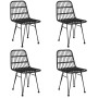 Juego de comedor de jardín 5 piezas ratán sintético negro de , Conjuntos de jardín - Ref: Foro24-3157881, Precio: 385,02 €, D...