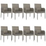 Set comedor jardín 9 pzas y cojines ratán sintético negro gris de , Conjuntos de jardín - Ref: Foro24-3185164, Precio: 556,25...
