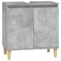 Set muebles de baño 2 piezas madera contrachapada gris hormigón de , Muebles de baño - Ref: Foro24-3185585, Precio: 174,95 €,...