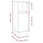 Set muebles de baño 2 piezas madera contrachapada gris hormigón de , Muebles de baño - Ref: Foro24-3185585, Precio: 174,95 €,...