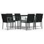 Juego comedor jardín 7 piezas y cojines ratán sintético y acero de , Conjuntos de jardín - Ref: Foro24-3186944, Precio: 432,2...