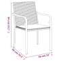 Juego comedor jardín 7 piezas y cojines ratán sintético y acero de , Conjuntos de jardín - Ref: Foro24-3186944, Precio: 432,2...