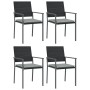 Juego comedor jardín 5 piezas y cojines ratán sintético y acero de , Conjuntos de jardín - Ref: Foro24-3187018, Precio: 270,1...