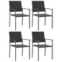 Juego de comedor para jardín 5 piezas ratán sintético y acero de , Conjuntos de jardín - Ref: Foro24-3187007, Precio: 279,28 ...
