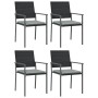 Juego comedor jardín 5 piezas y cojines ratán sintético y acero de , Conjuntos de jardín - Ref: Foro24-3187005, Precio: 305,2...
