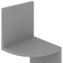 Estante de esquina de pared madera ingeniería gris 19x19x123 cm en Estanterías | Comprar online en Foru.es