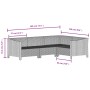 Set de muebles de jardín 6 pzas y cojines ratán sintético gris de , Conjuntos de jardín - Ref: Foro24-3187278, Precio: 502,94...