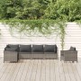 Set de muebles de jardín 7 pzas y cojines ratán sintético gris de , Conjuntos de jardín - Ref: Foro24-3187286, Precio: 586,56...
