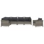 Set de muebles de jardín 7 pzas y cojines ratán sintético gris de , Conjuntos de jardín - Ref: Foro24-3187286, Precio: 586,56...