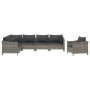 Set de muebles de jardín 7 pzas y cojines ratán sintético gris de , Conjuntos de jardín - Ref: Foro24-3187286, Precio: 586,56...