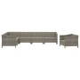 Set de muebles de jardín 7 pzas y cojines ratán sintético gris de , Conjuntos de jardín - Ref: Foro24-3187286, Precio: 586,56...