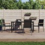 Juego de comedor para jardín 5 piezas acero y textilene negro de , Conjuntos de jardín - Ref: Foro24-3187045, Precio: 377,81 ...