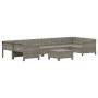 Set de muebles de jardín 8 pzas y cojines ratán sintético gris de , Conjuntos de jardín - Ref: Foro24-3187303, Precio: 610,83...