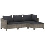 Set de muebles de jardín 8 pzas y cojines ratán sintético gris de , Conjuntos de jardín - Ref: Foro24-3187267, Precio: 640,42...