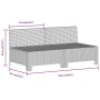Set de muebles de jardín 7 pzas y cojines ratán sintético gris de , Conjuntos de jardín - Ref: Foro24-3187284, Precio: 586,56...