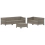 Set de muebles de jardín 6 pzas y cojines ratán sintético gris de , Conjuntos de jardín - Ref: Foro24-3187265, Precio: 559,20...