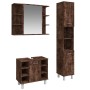 Set de muebles baño 3 pzas madera contrachapada roble ahumado de , Muebles de baño - Ref: Foro24-3187606, Precio: 198,22 €, D...