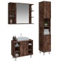 Set de muebles baño 3 pzas madera contrachapada roble ahumado de , Muebles de baño - Ref: Foro24-3187606, Precio: 198,22 €, D...